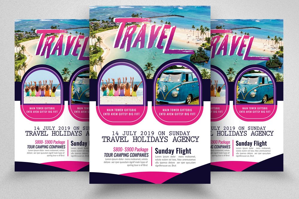 Tour Travel Flyer Template example image 1