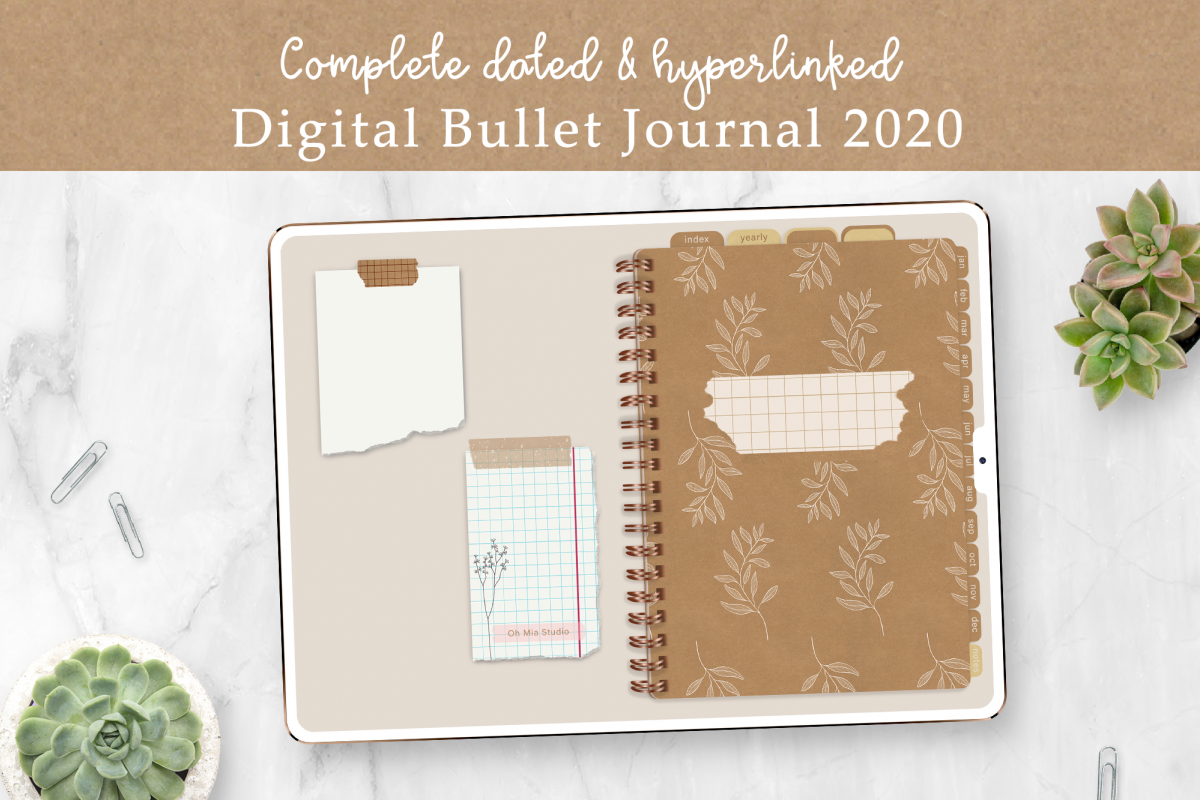 Digital Bullet Journal Planner 2020 Dated For Goodnotes