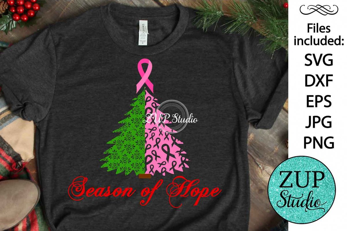 Season of Hope Ribbon cutting files svg 12 example image 1