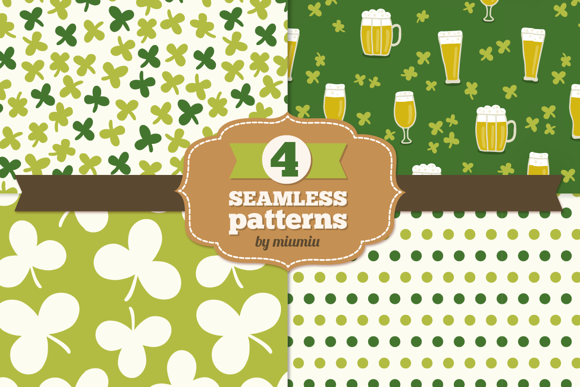 Set of Holiday Seamless Patterns example image 1