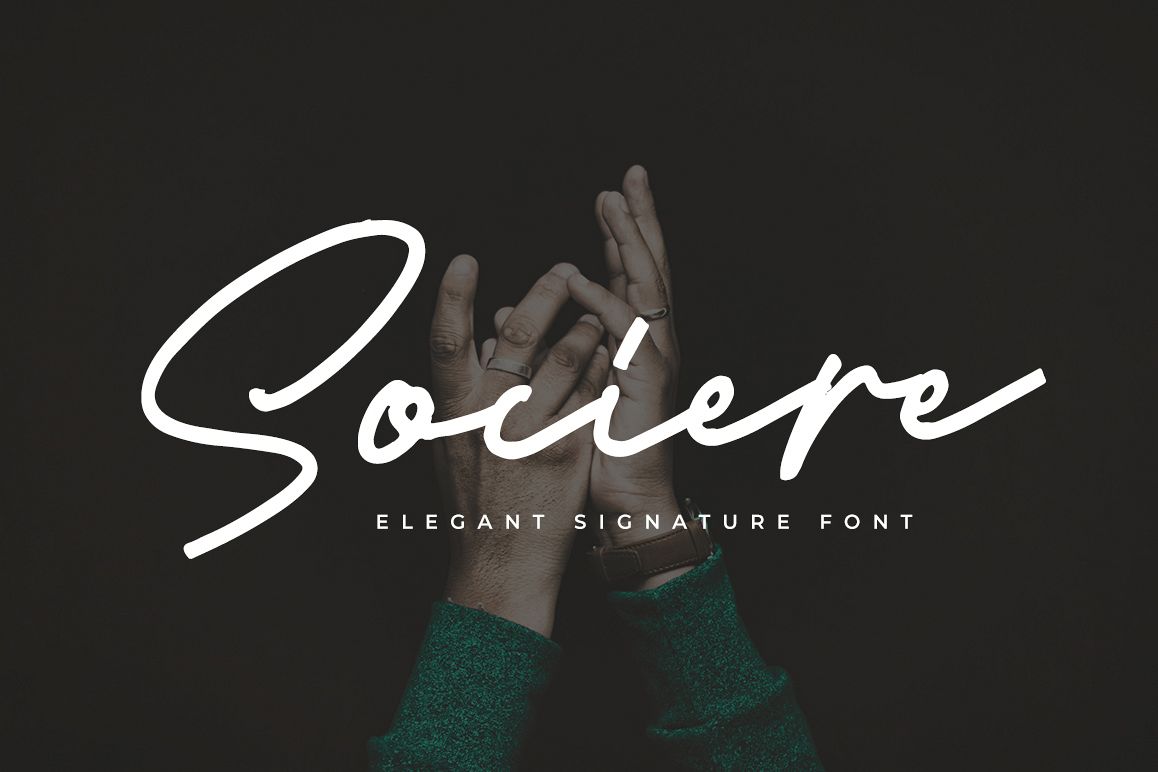 Sociere - Elegant Signature Font example image 1