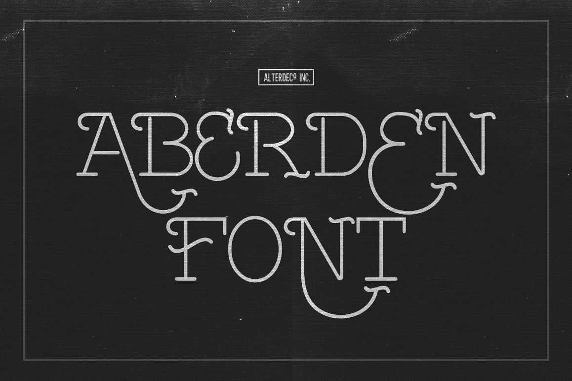 Aberden font example image 1