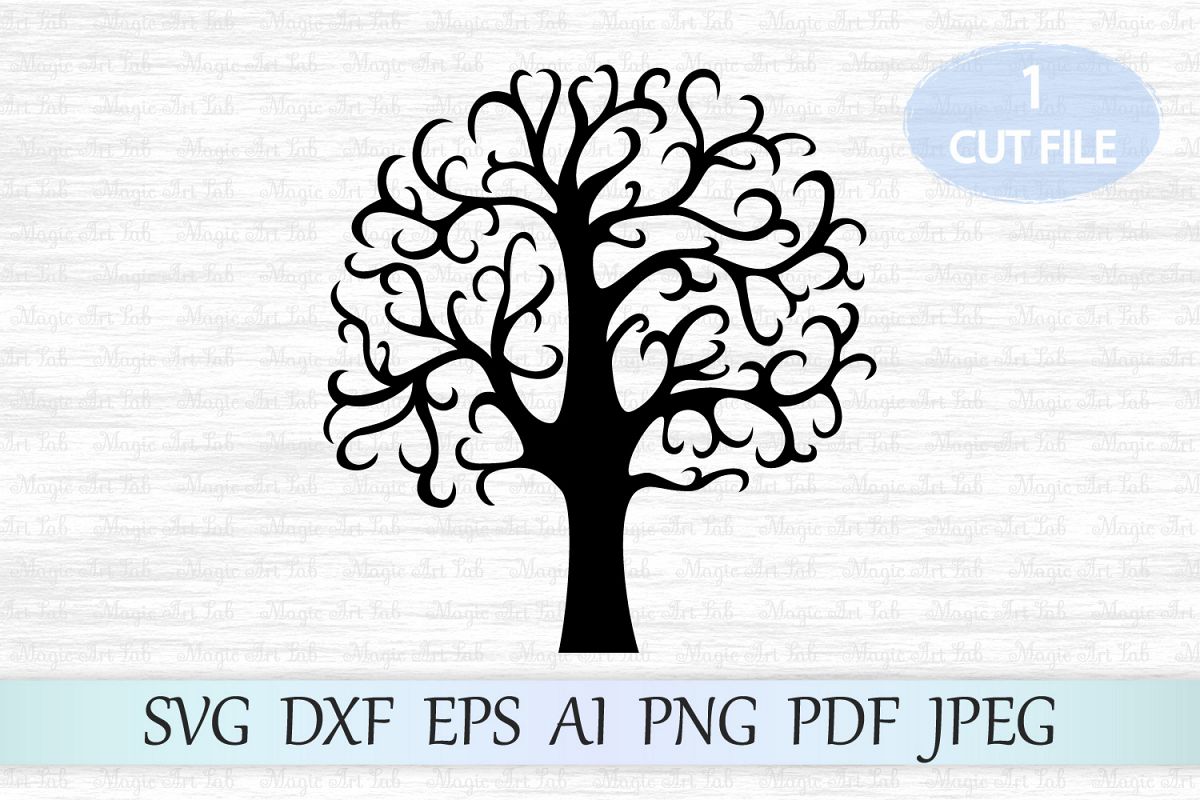 Download Tree svg, Family tree svg file, Tree cut file, Tree clipart