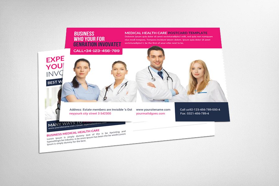 Medical Health Care Business Postcard example image 1