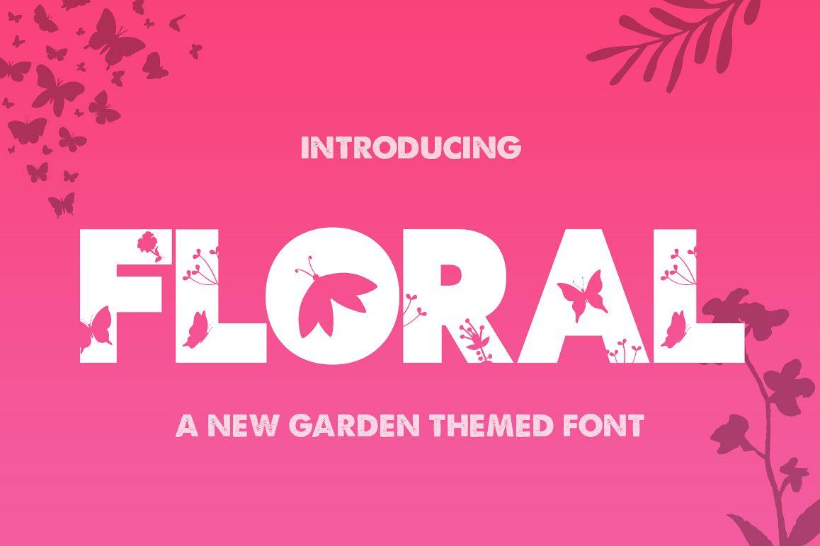 The Floral Font example image 1