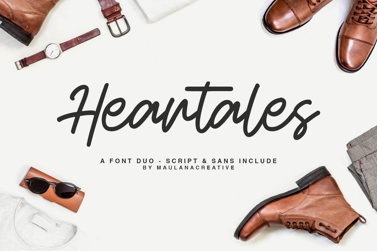 Heartales - Font Duo Script Sans example image 1