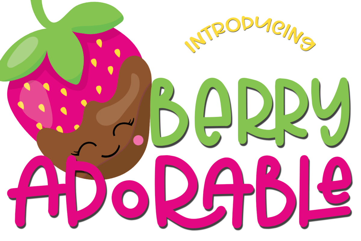 Berry Adorable Font example image 1