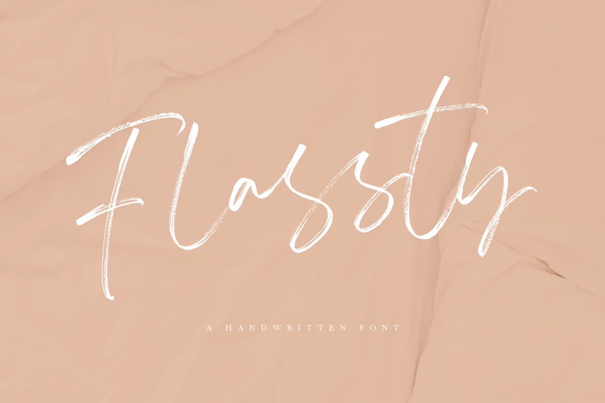 Flassty - Handwritten Font example image 1