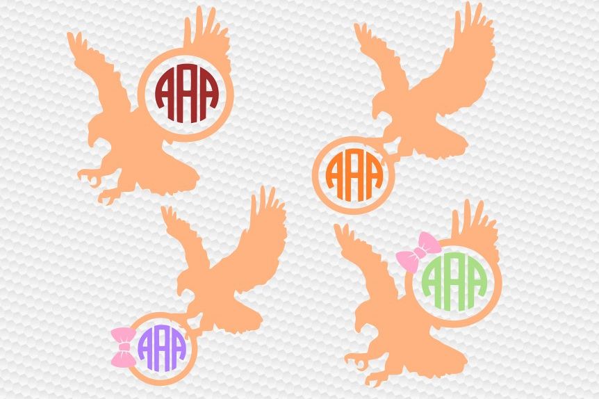 eagle monogram svg example image 1