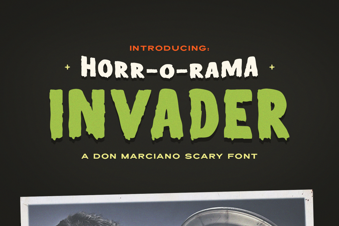 Invader Scary Font example image 1