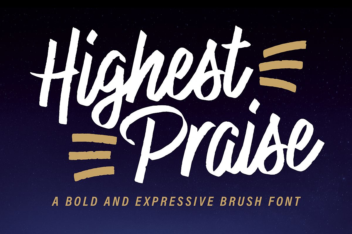 Highest Praise Font example image 1
