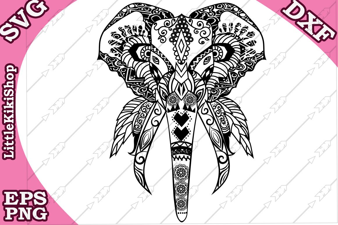 Free Free 307 Zentangle Elephant Svg SVG PNG EPS DXF File