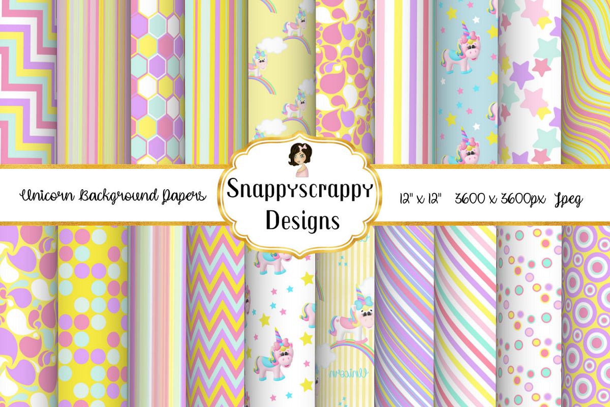 Unicorn Background Papers example image 1