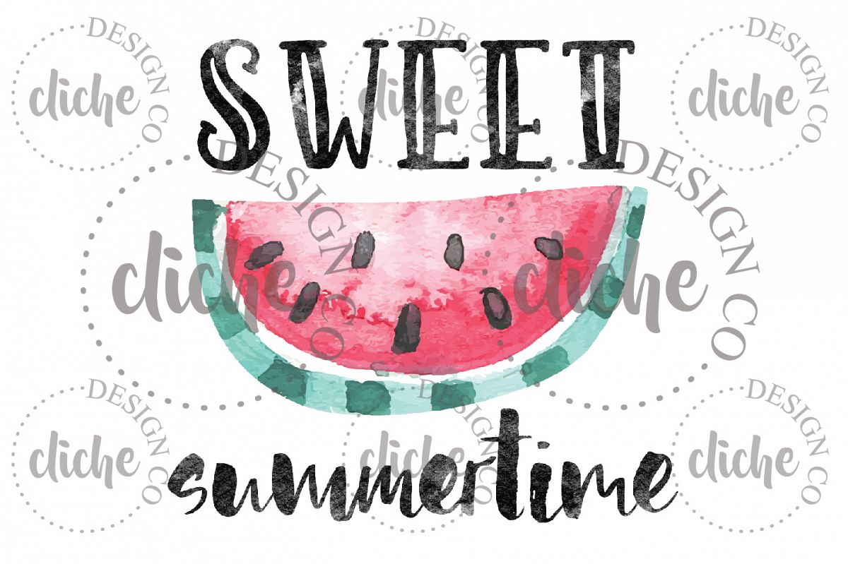 Sweet Summertime Sublimation Design example image 1