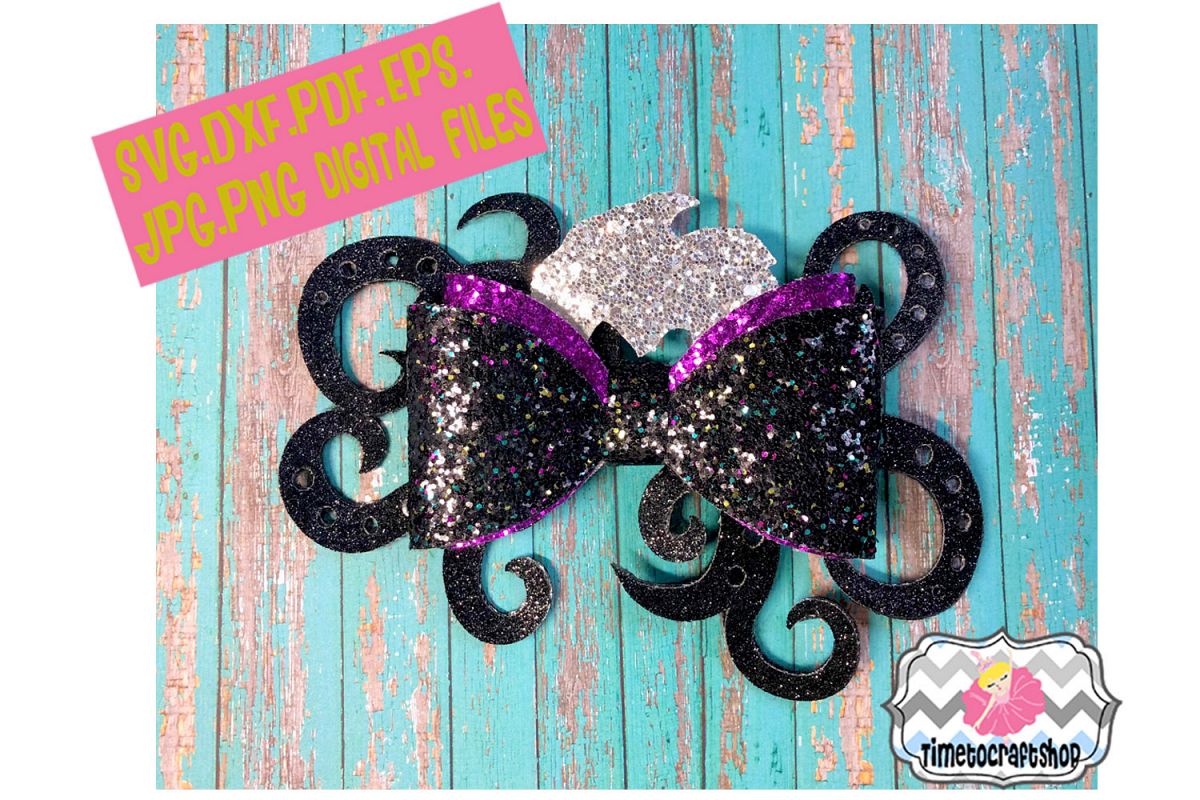 Mermaid Ursula Inspired, Sea Witch, Wicked Hair bow ...