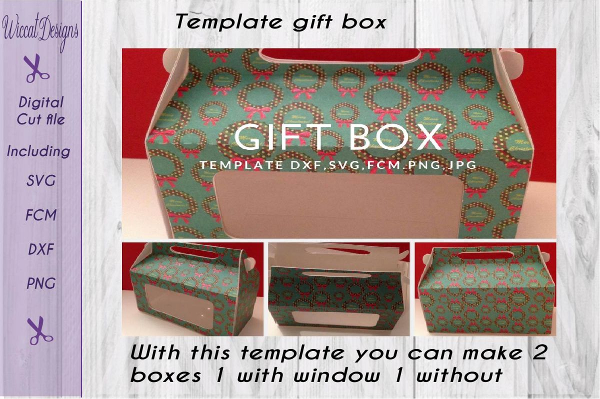 Gift Box Paper Svg Template Gift Box Paper Svg Template Example Image 1