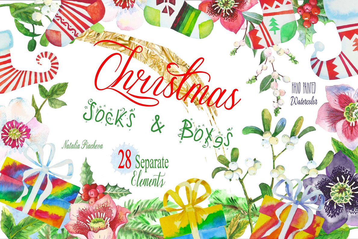 Christmas Socks and Boxes example image 1