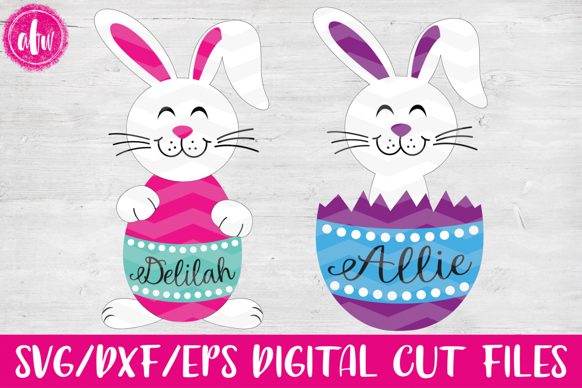 Download Easter Bunny Egg Duo - SVG, DXF, EPS Cut Files (13784 ...