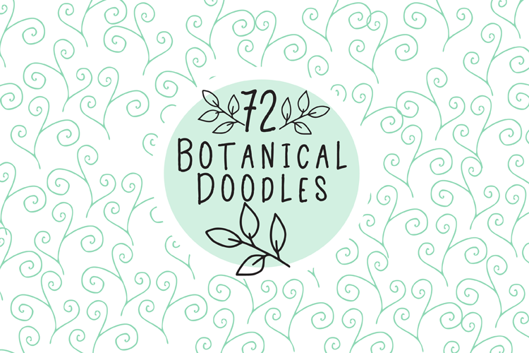72 Botanical Doodles example image 1