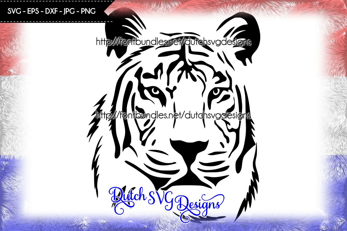 Tiger cutting file / tiger svg example image 1