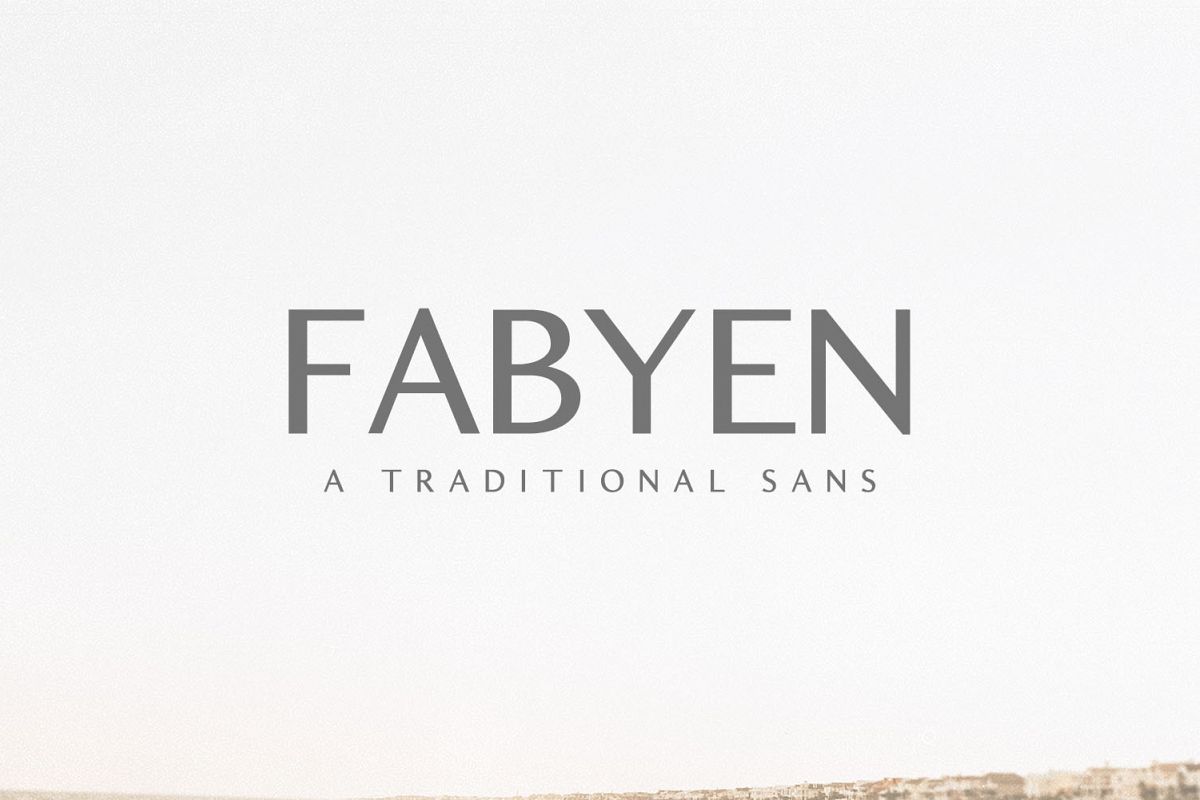 Download Fabyen A Traditional Sans Font Pack (184087) | Sans Serif ...