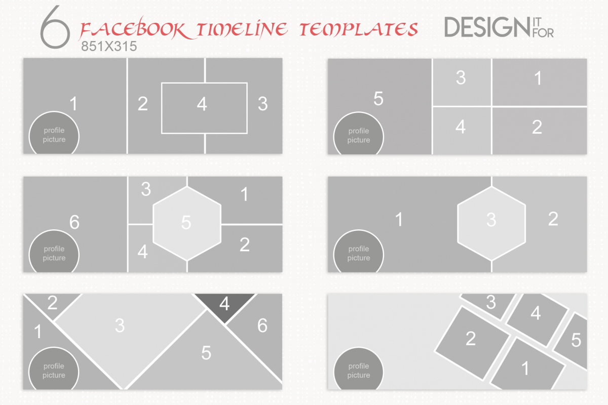 Facebook Timeline Cover Template, PSD example image 1