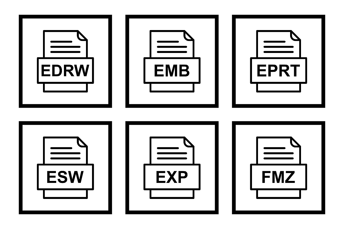Set Of File Formats Icons example image 1