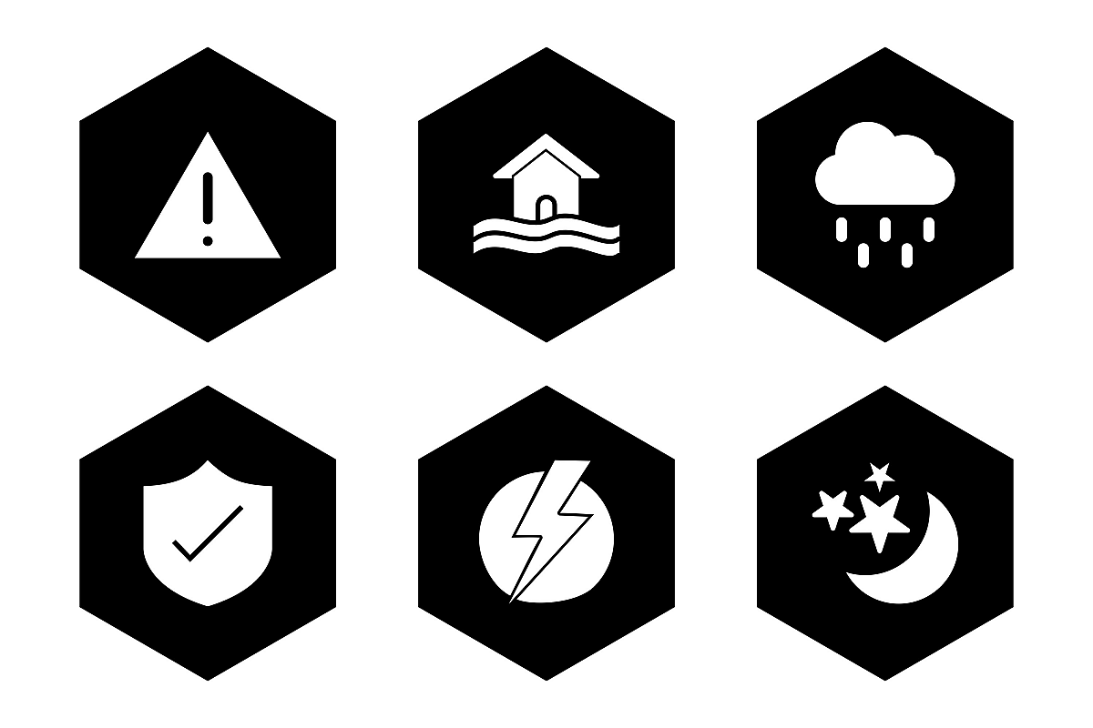 Set Of Weather And Season Icons example image 1