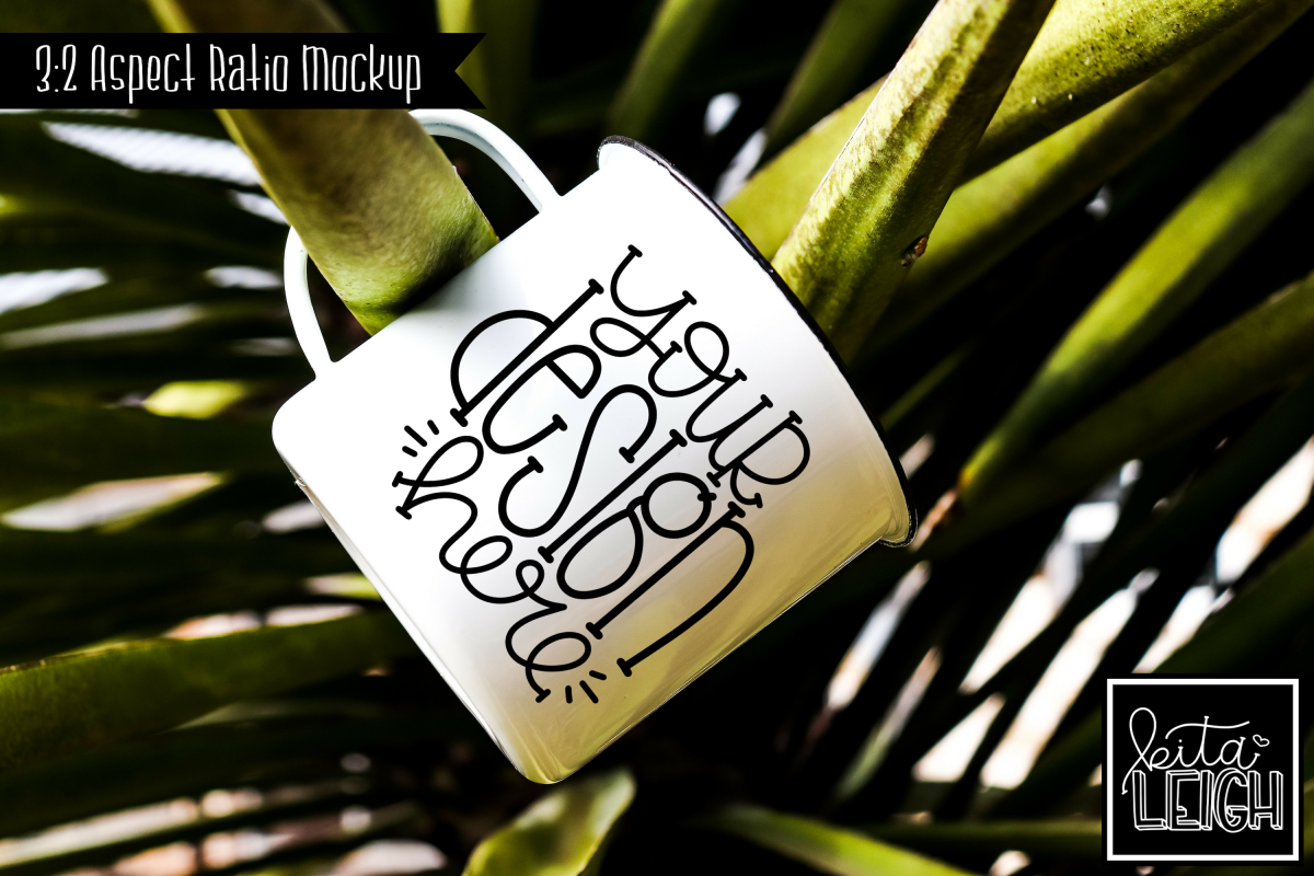 White Campfire Mug Yucca Mockup example image 1