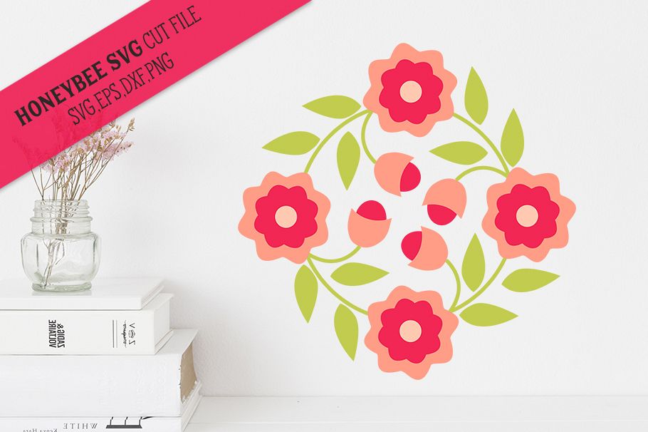 May Flowers Barn Quilt SVG Cut File example image 1