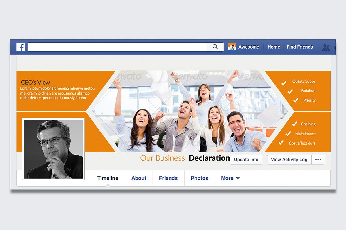 Business Facebook Timeline Cover example image 1