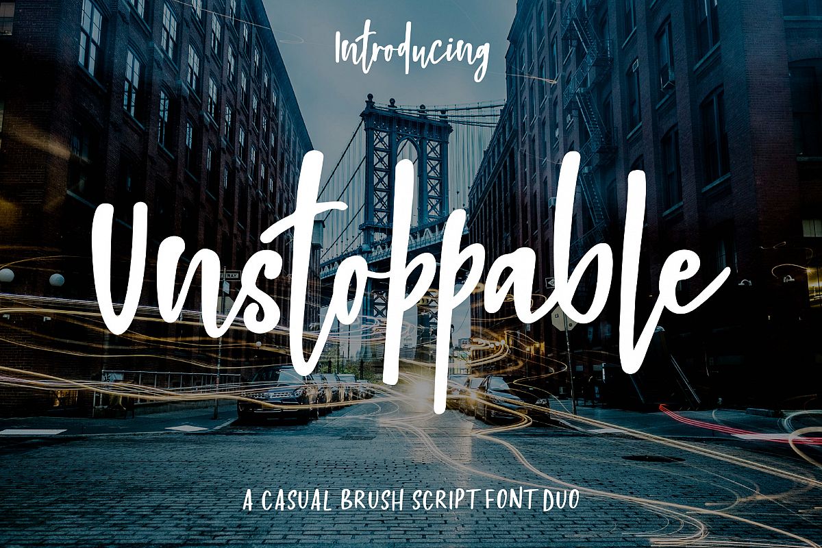 Unstoppable Font Duo example image 1