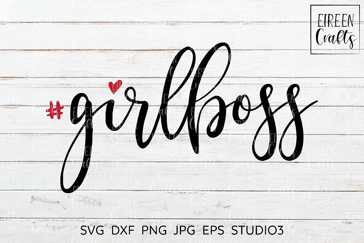 Girlboss SVG - cut file for Cricut & Silhouette example image 1