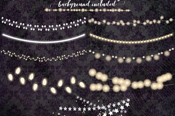 String Lights Clipart example image 1