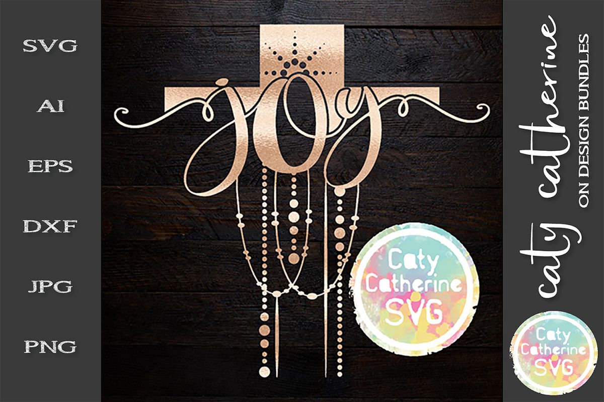 Joy Cross SVG Cut File example image 1