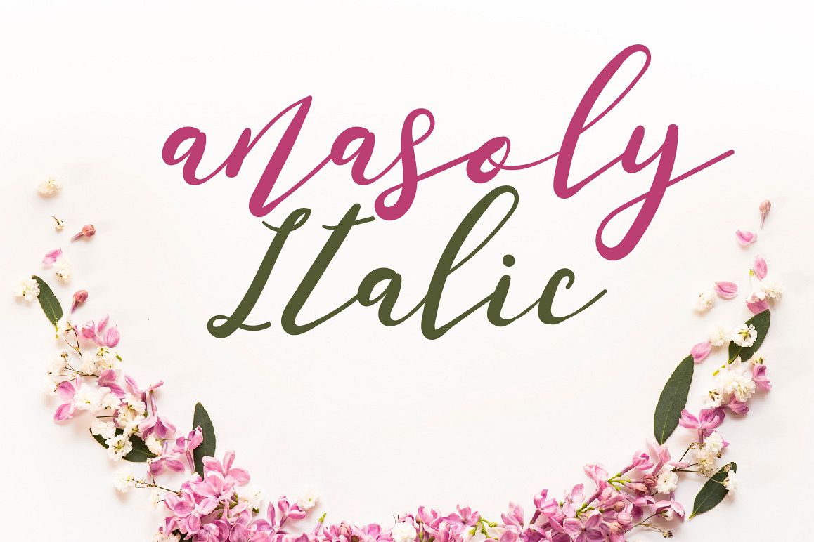 Anasoly Italic Font example image 1
