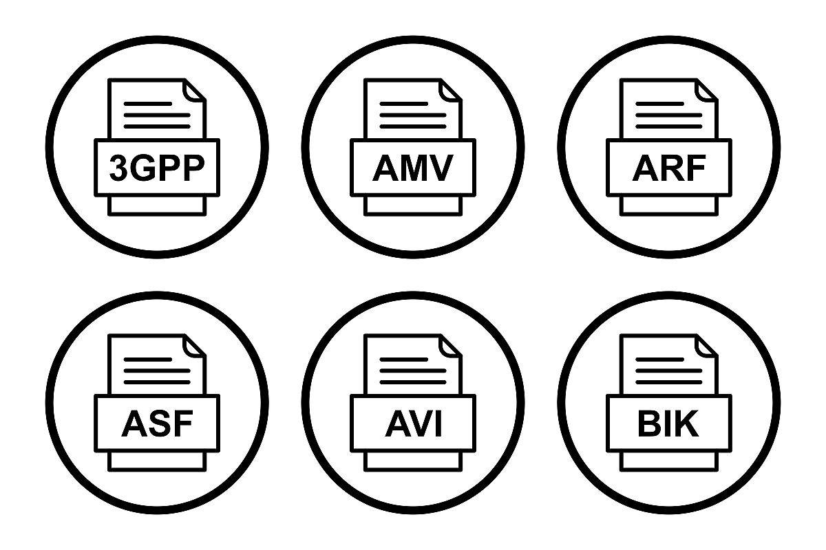 Set Of File Formats Icons example image 1