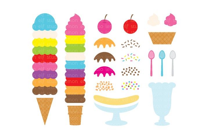 Ice Cream Maker-Digital Clipart (LES.CL014) example image 1