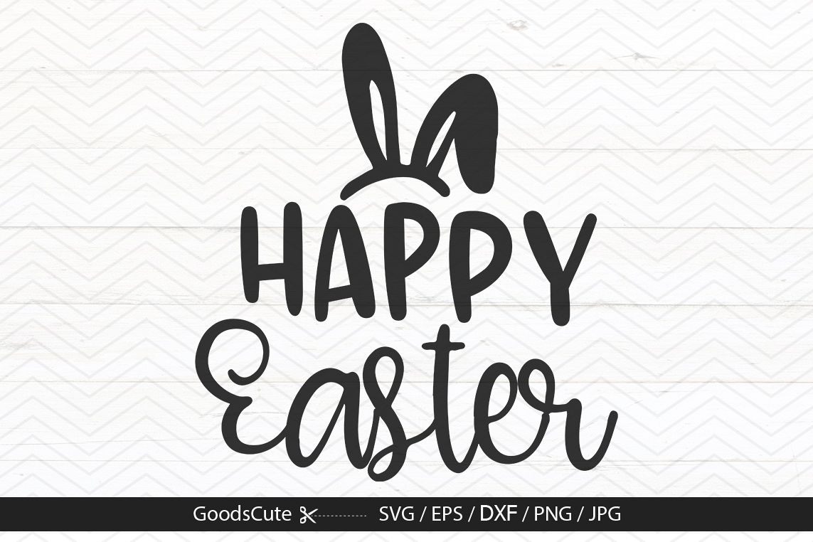 Happy Easter Rabbit Svg SVG File - Download Free Fonts - Download Free