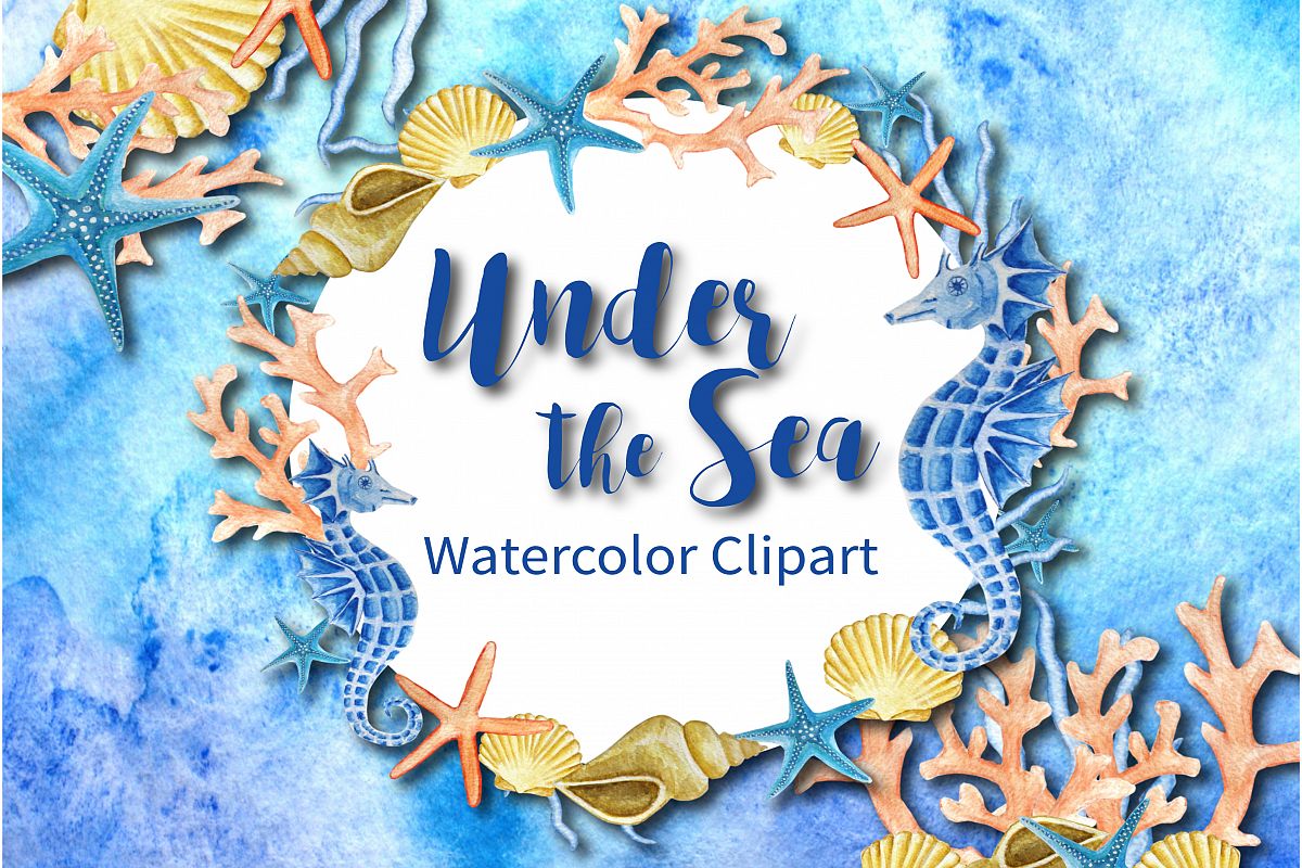 Download Under the Sea Watercolor Clipart