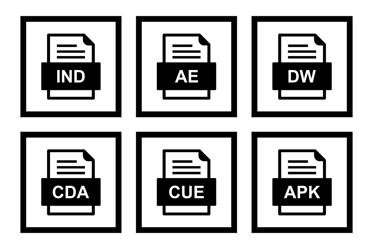Set Of File Formats Icons example image 1
