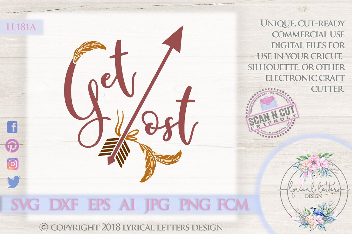 Get Lost with Arrow and Feathers SVG DXF LL181A example image 1