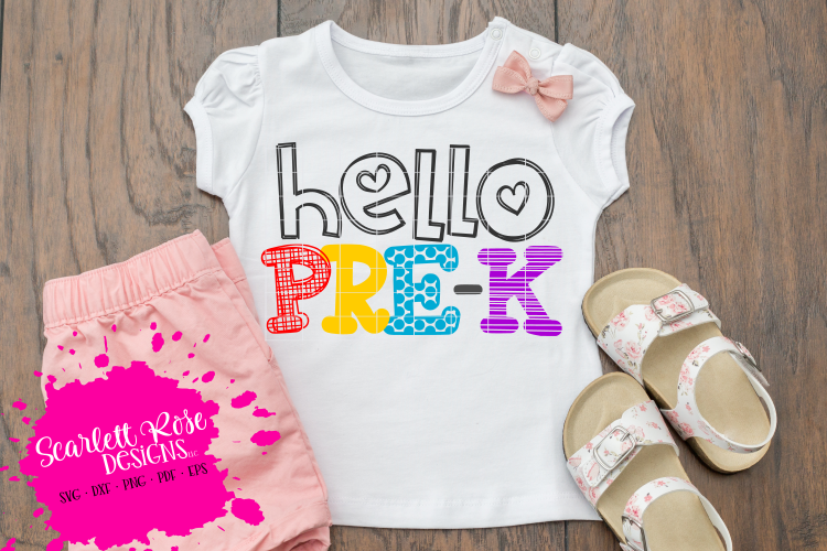 Hello PreK SVG example image 1