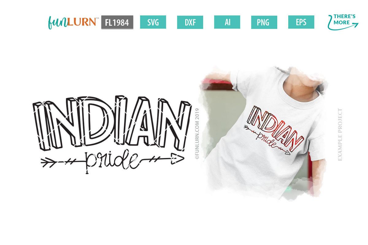 Indian Pride Team SVG Cut File example image 1