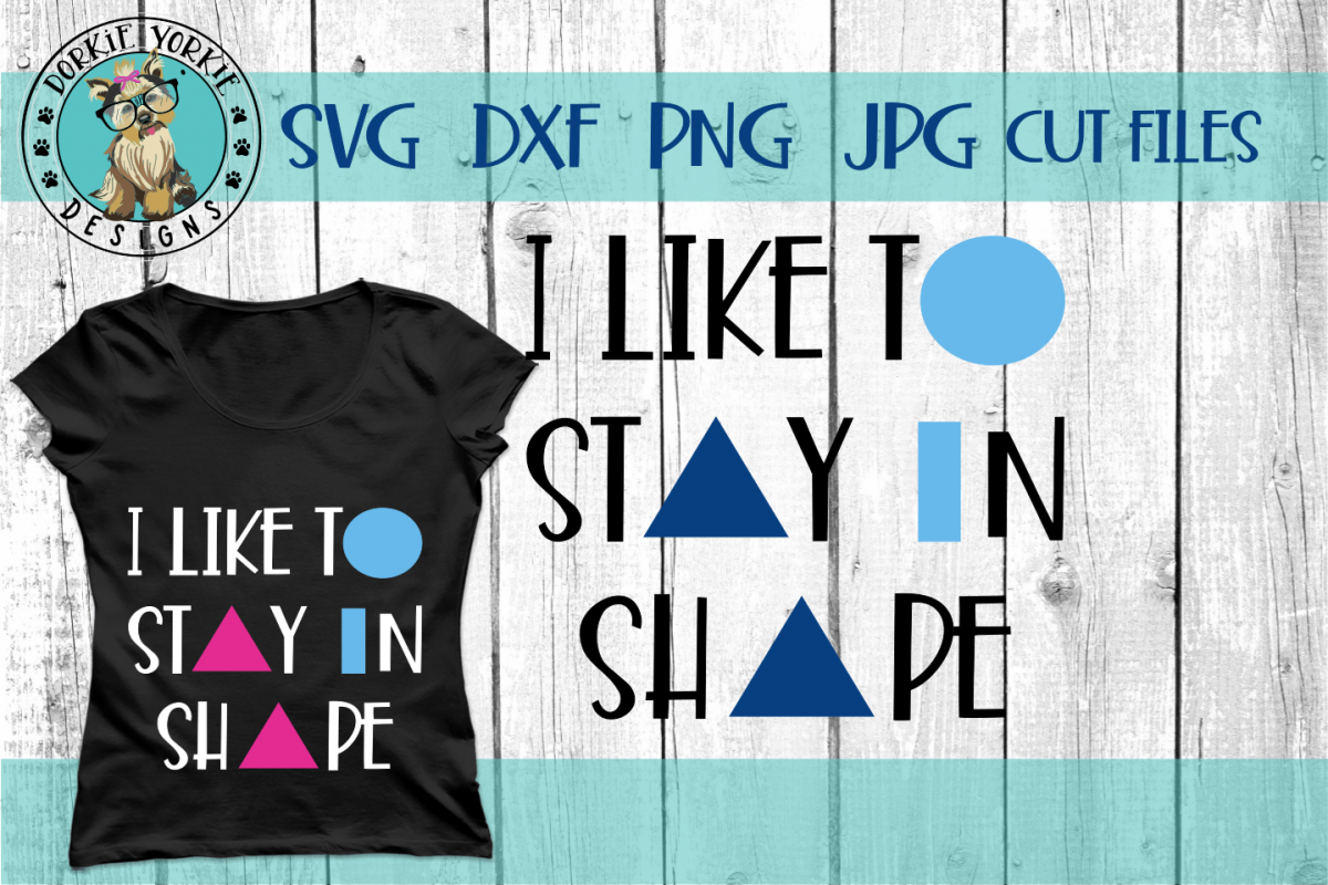 I Like To Stay In Shape - Gym, funny, Round - SVG cut file example image 1