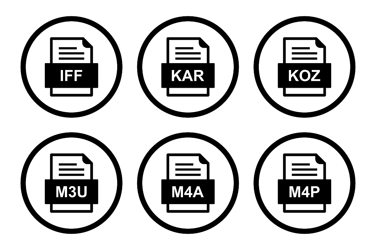 Set Of File Formats Icons example image 1