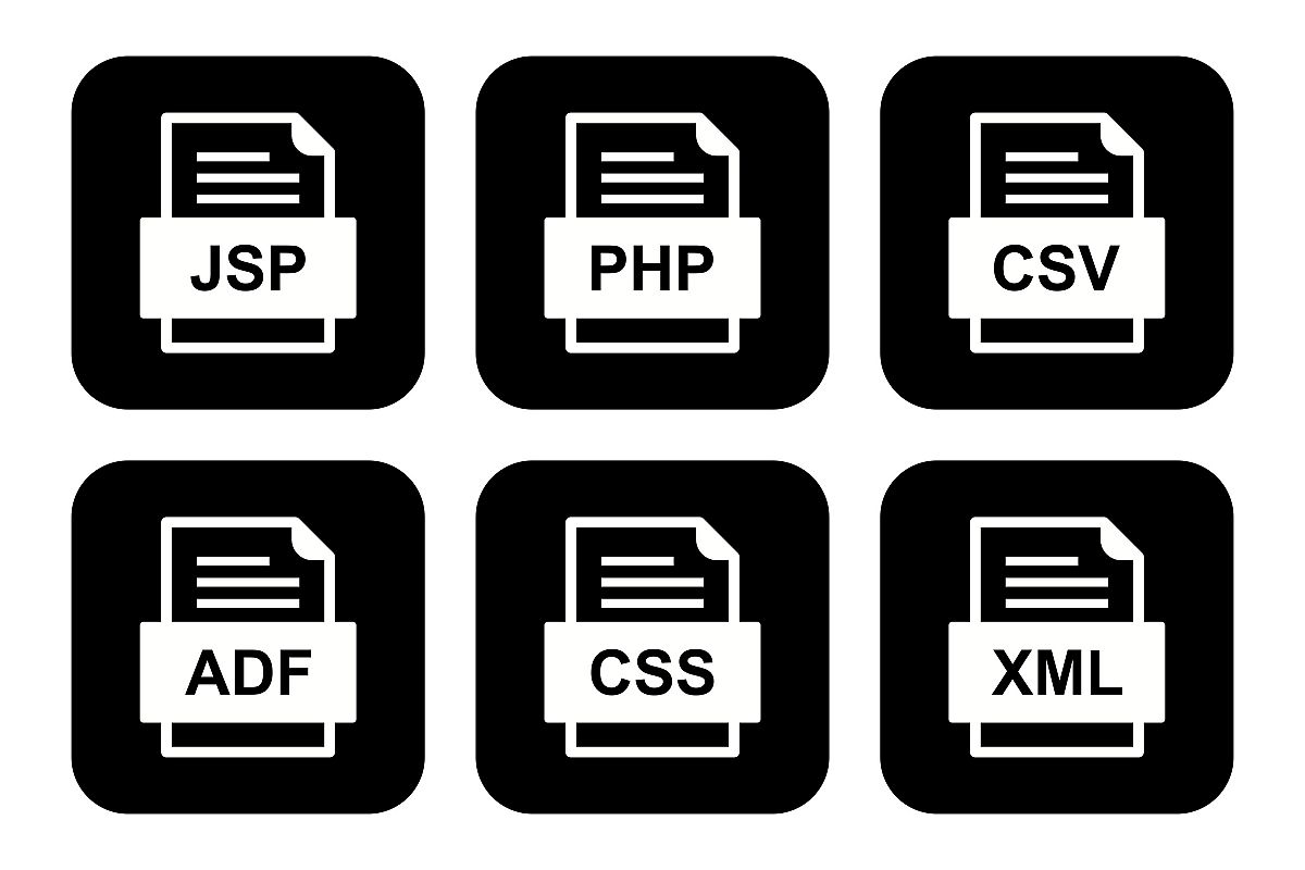 Set Of File Formats Icons example image 1