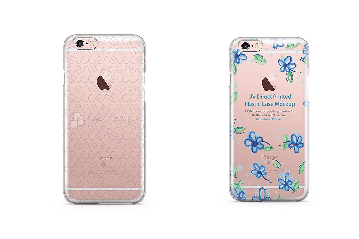 Download Apple iPhone 6-6s- UV PC Clear Mobile Case Design Mockup 2015