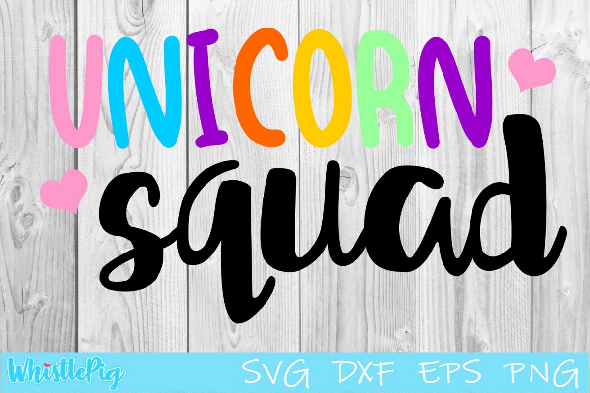 Unicorn Squad SVG DXF EPS Unicorn SVG example image 1