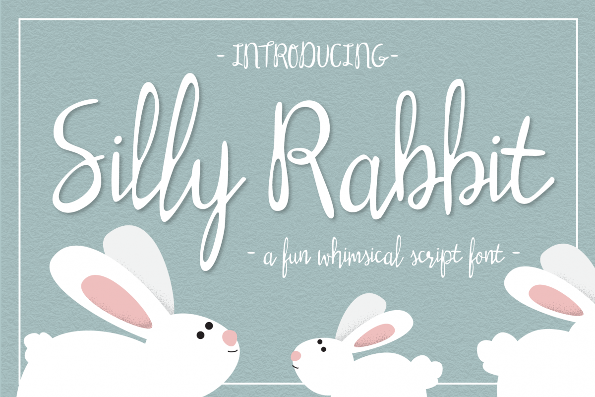 Silly Rabbit Script Font (74939) | Script | Font Bundles